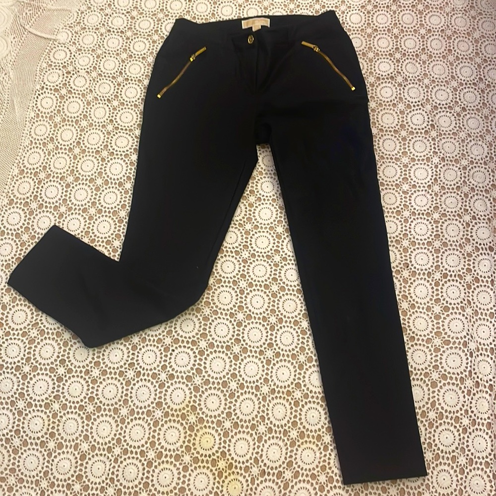 Michael Kors black pants, skinny Size 4 Inseam 29” waist 15”, rise 9”,
